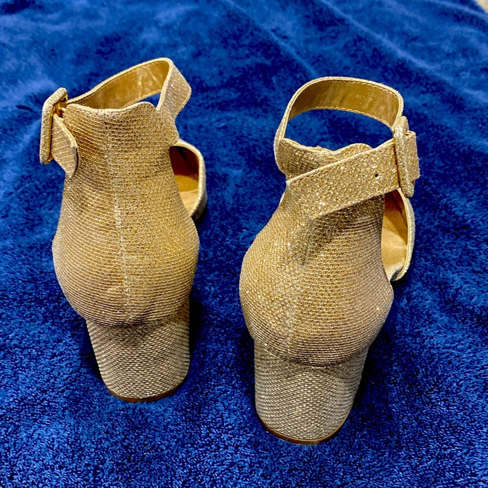 DREAM PAIRS x Size 11 x "Annee" Gold Glitter Pump - Picture 6 of 7